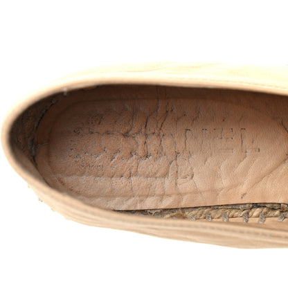 Chanel Lambskin CC Espadrilles 37 Beige Black 5 of 6