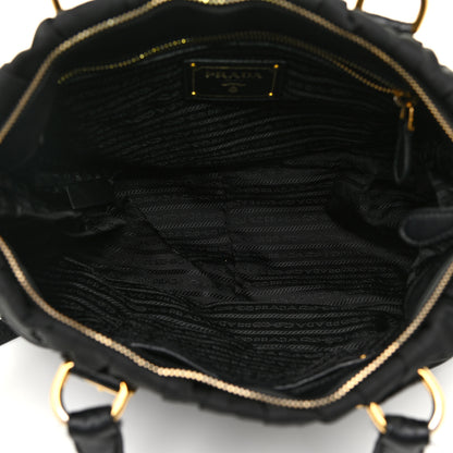 Prada Tessuto Nylon Gaufre Tote Black 4 of 13