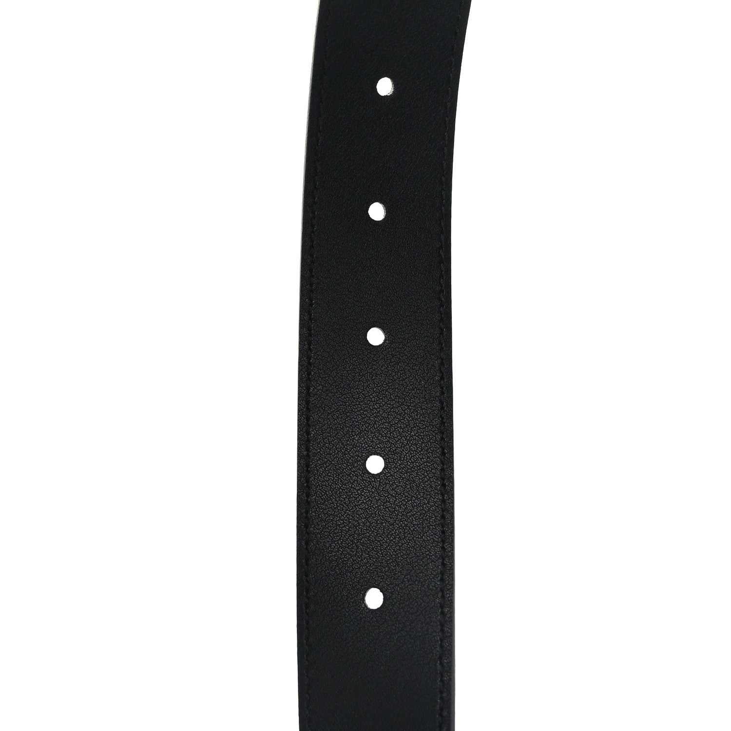 Gucci GG Supreme Monogram Plutone Calfskin Enamel Double G 30mm Belt 80 32 Beige Ebony Black 4 of 6