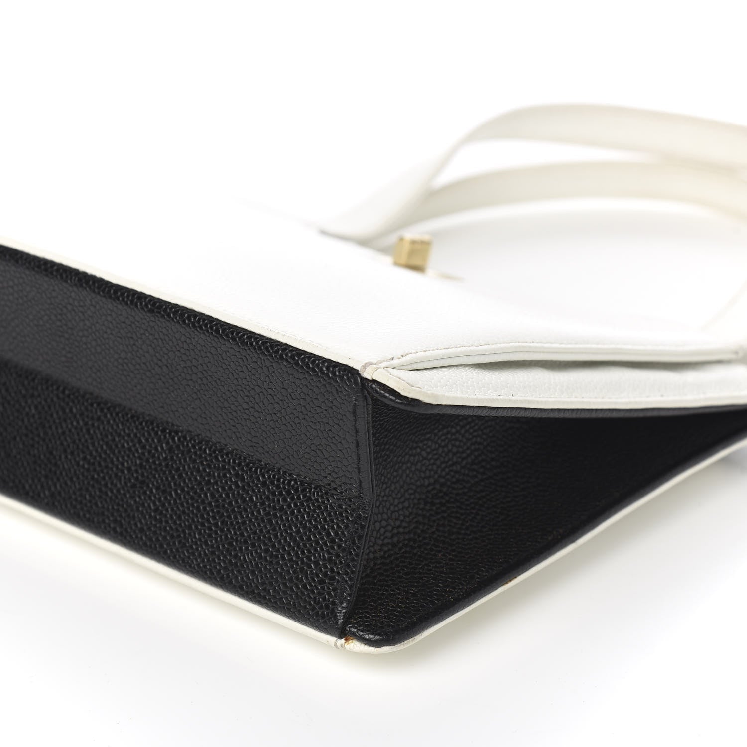 Chanel Caviar Mademoiselle Shoulder Bag Black White 8 of 9