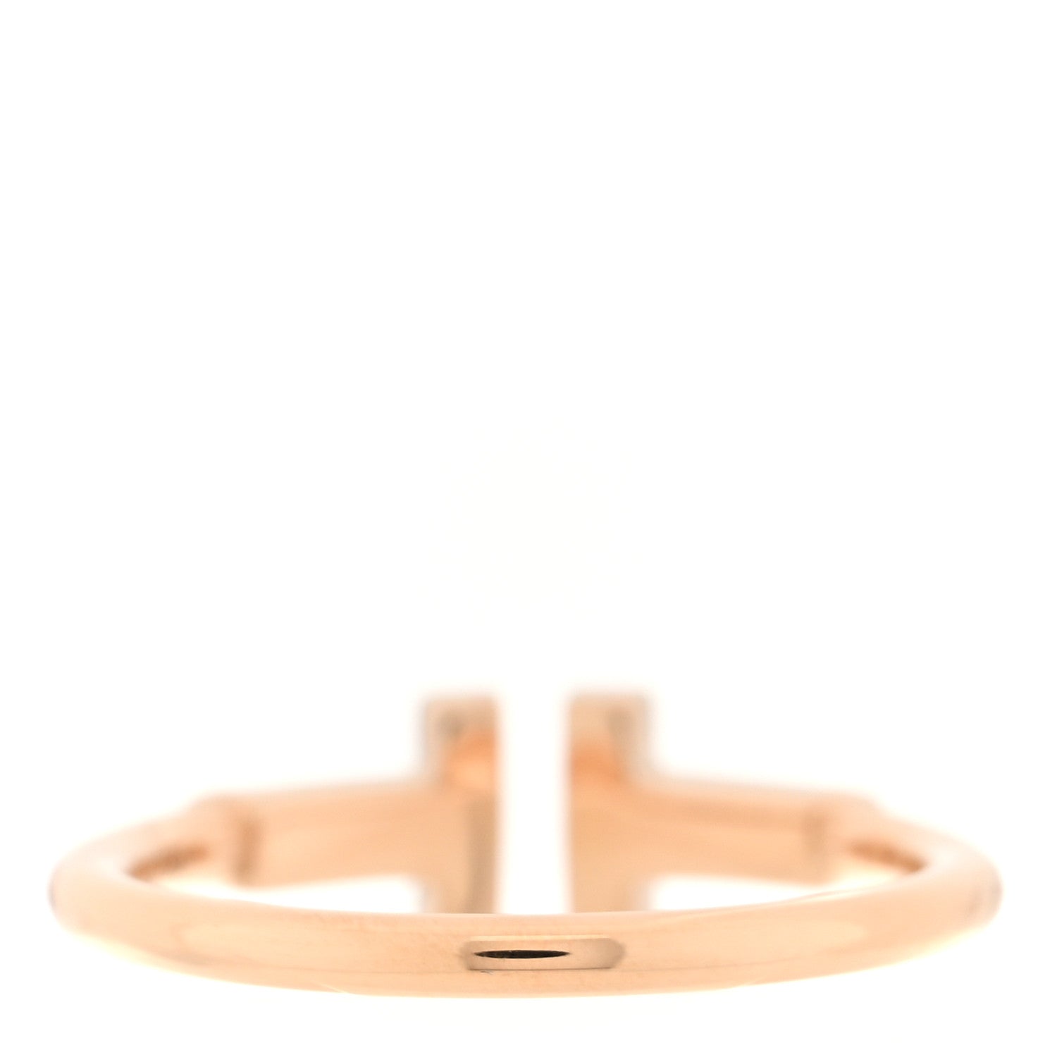 Tiffany 18K Rose Gold T Wire Ring 51 5.75 3 of 5