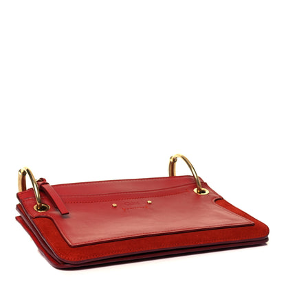 Chloe Calfskin Suede Small Roy Bag Earthy Red 3 of 8