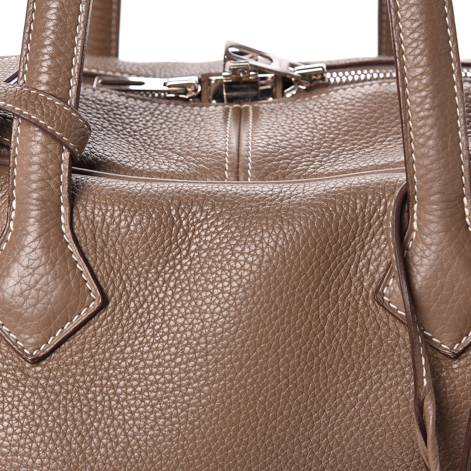 Hermes Taurillon Clemence Victoria II 35 Etoupe 12 of 12