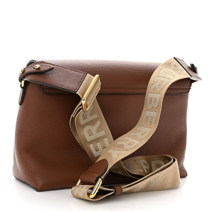 Burberry Calfskin Vintage Check Note Crossbody Bag Tan 3 of 10