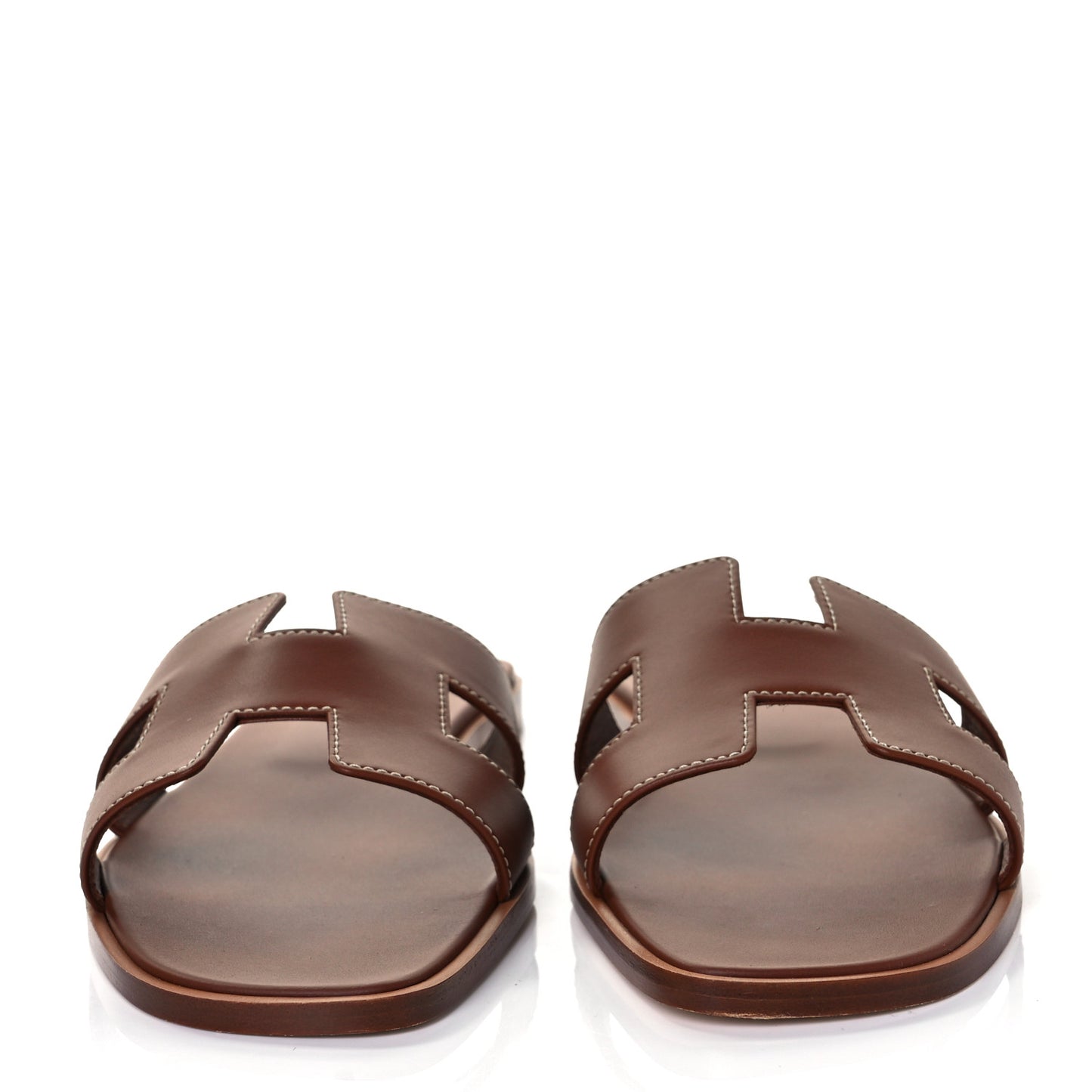 Box Calfskin Oran Sandals 39.5 Gold