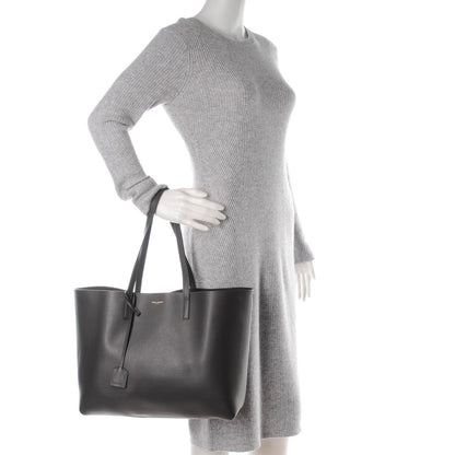 Saint Laurent Calfskin Large Shopping Tote Dark Grey 2 of 9
