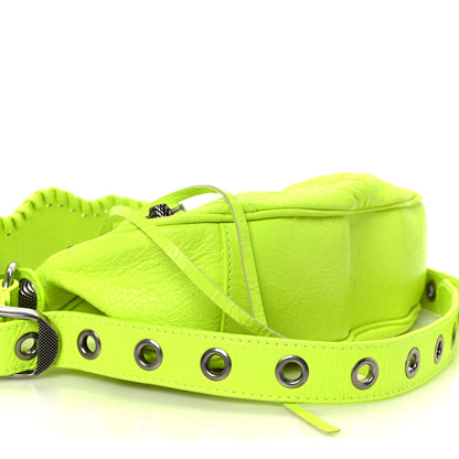 Balenciaga Agneau Arena Le Cagole Shoulder Bag XS Fluo Yellow 10 of 11