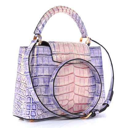 Louis Vuitton Crocodile Ombre BB Capucines Pink 3 of 9