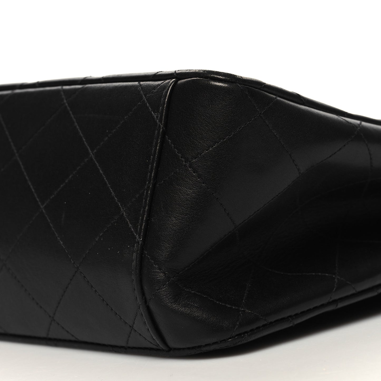 Lambskin Quilted XL Jumbo Single Flap Black