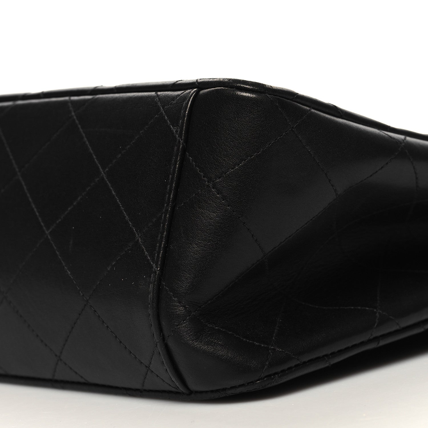 Chanel Lambskin Quilted XL Jumbo Single Flap Black 11 of 13