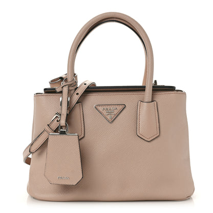 Prada Saffiano Mini Twin Pocket Tote Cammeo 1 of 9