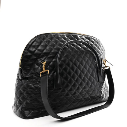 Saint Laurent Calfskin Quilted ES Giant Travel Bag Black 3 of 10