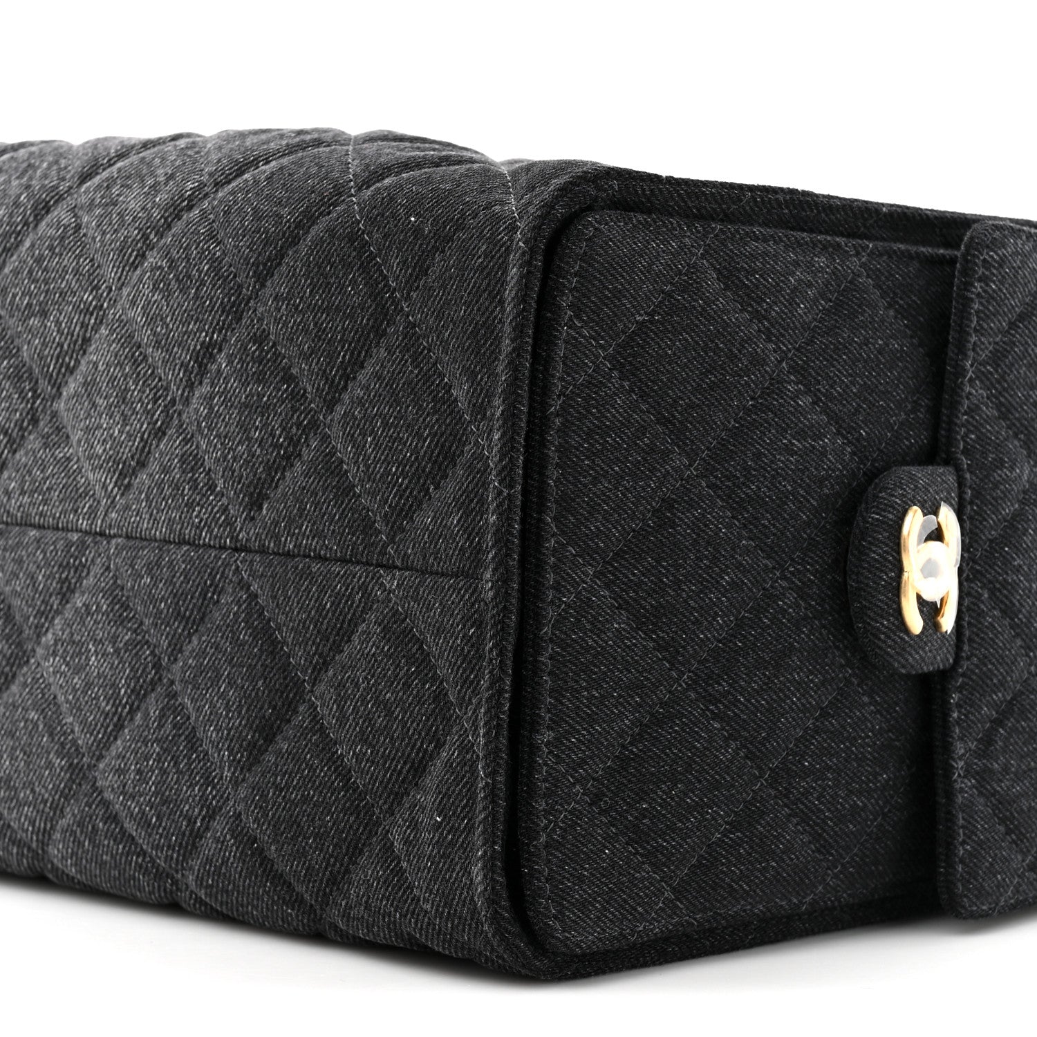 Chanel Washed Denim Quilted Medium Chanel 25 Handbag Black 1830450
