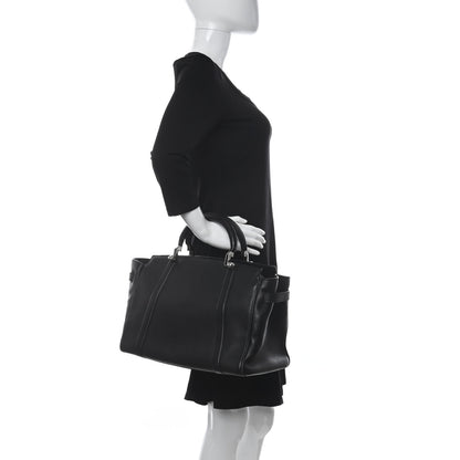 Moynat Calfskin Ballerine Tote Black 2 of 13