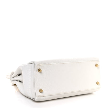 Hermes Taurillon Clemence Kelly Retourne 28 White 4 of 10