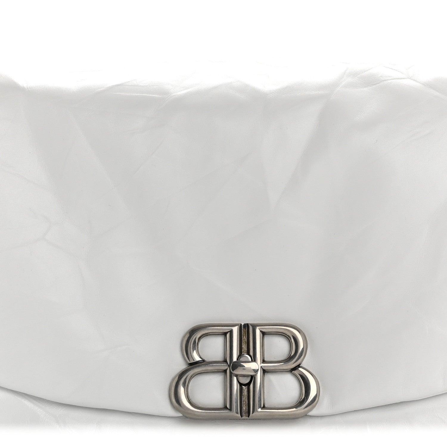 Balenciaga Calfskin Monaco Sling Shoulder Bag White 8 of 10