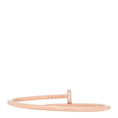 Cartier 18K Pink Gold Diamond Small Juste Un Clou Bracelet 14 2 of 5