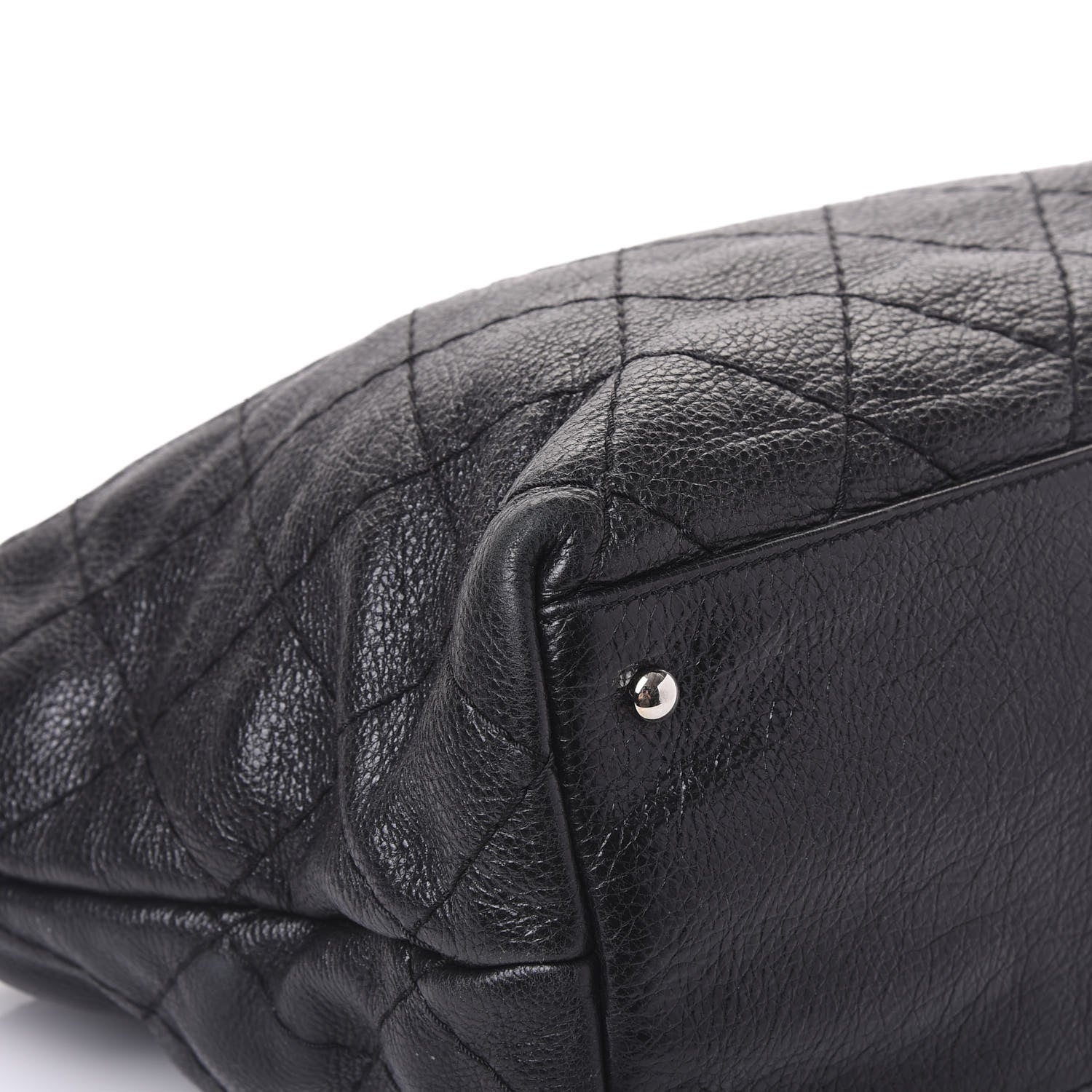 Chanel Glazed Calfskin Large On The Road Tote Black 5 of 11