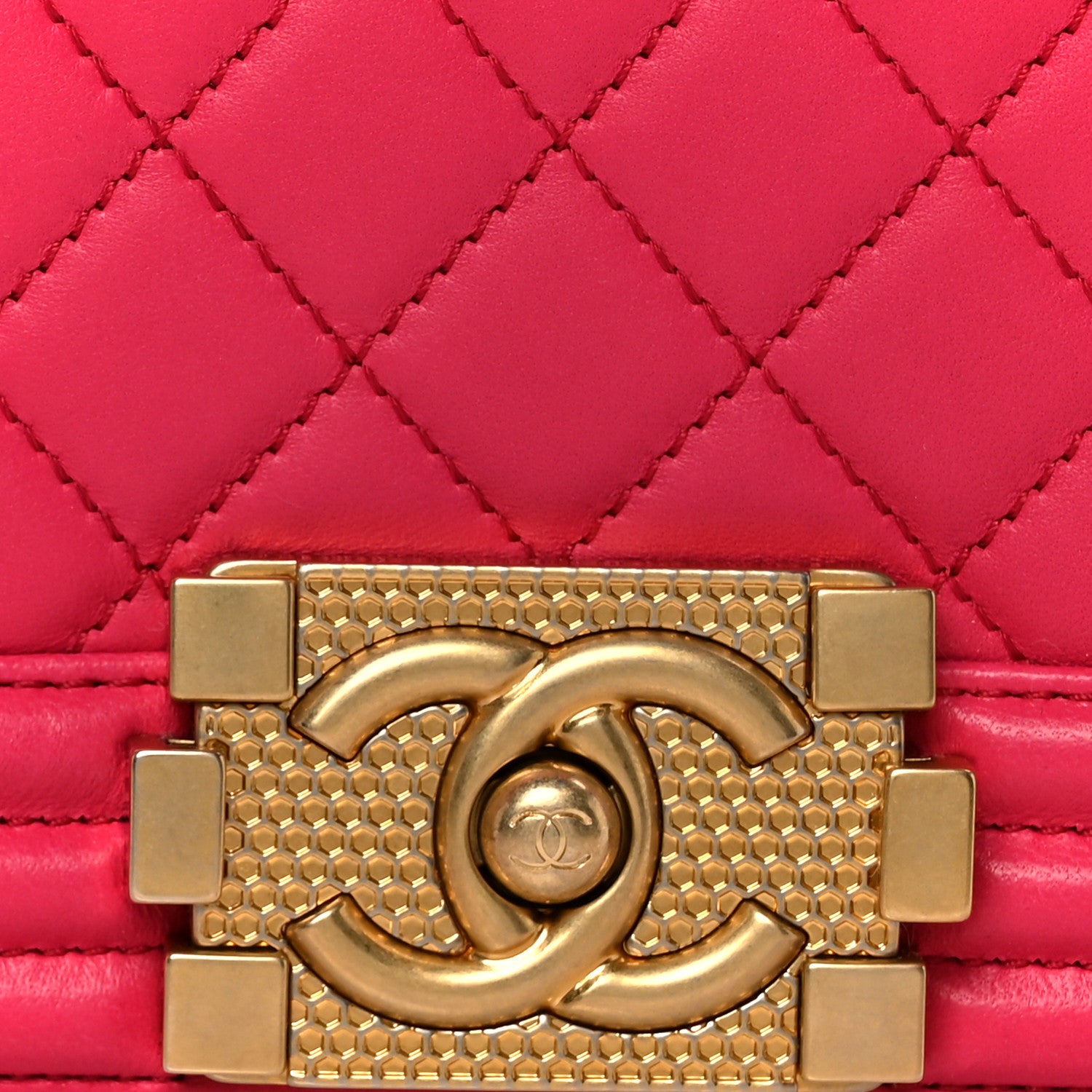 Chanel Lambskin Quilted Medium Boy Flap Fuchsia 8 of 10