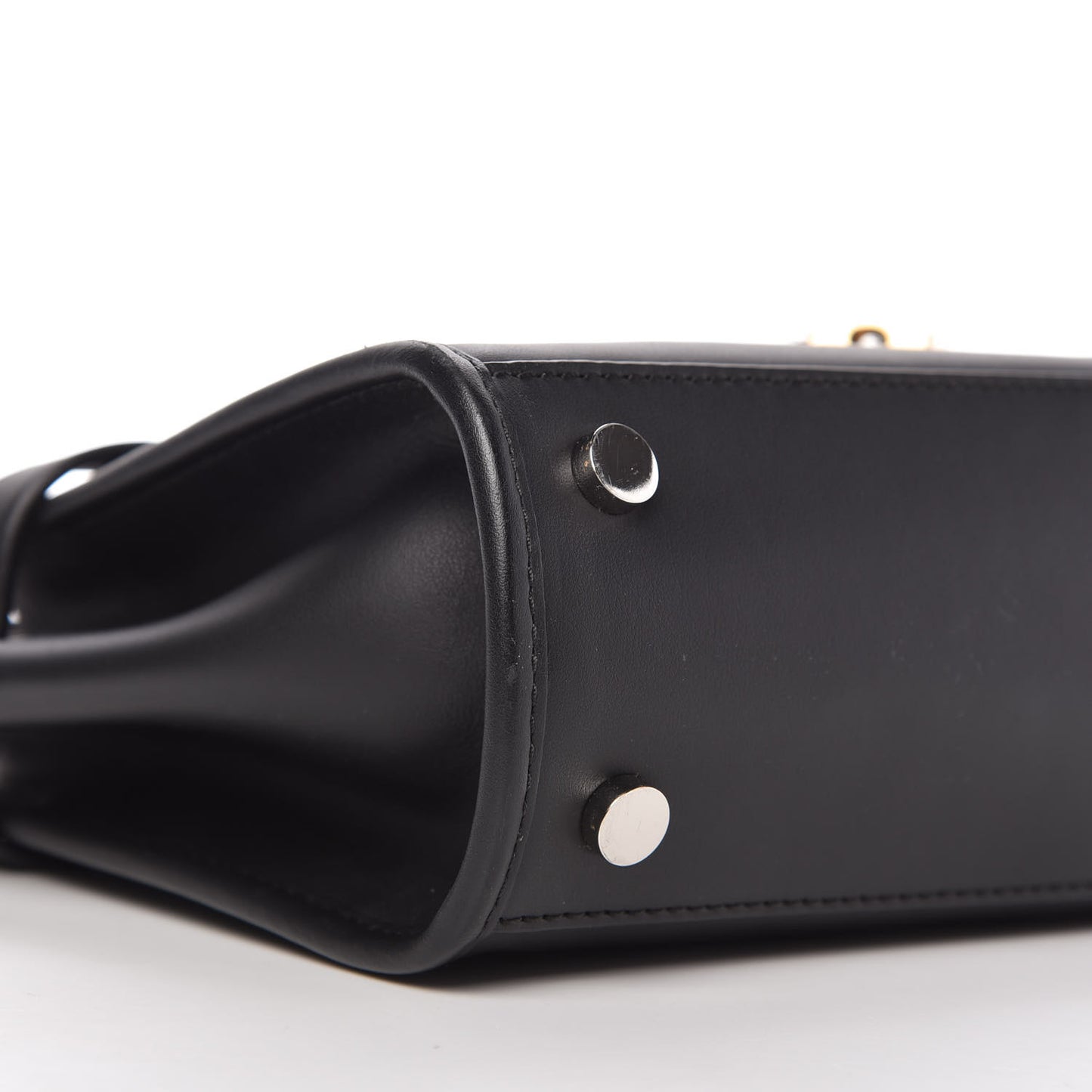 Calfskin Mini Attica Chain Crossbody Black