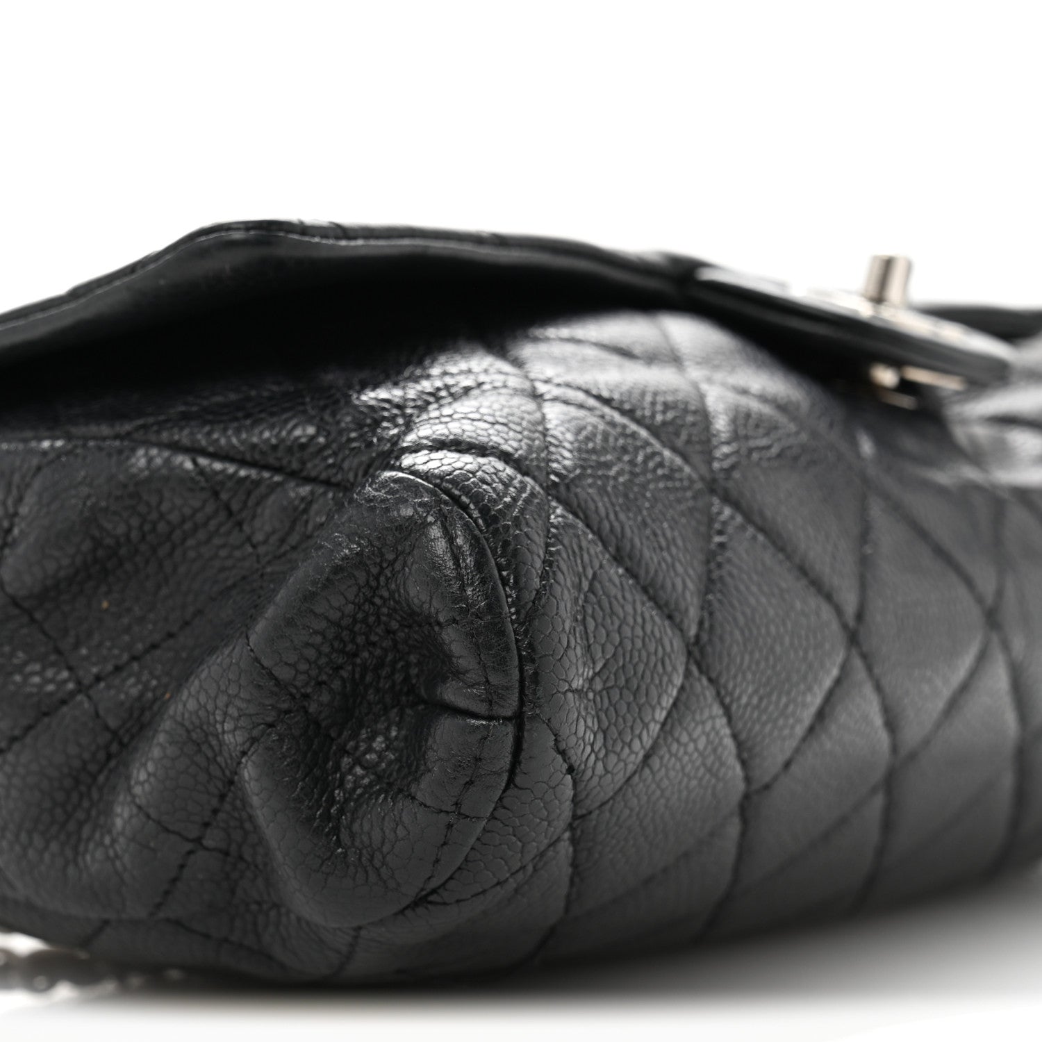 Chanel Caviar Quilted Clutch With Chain Flap Black 8 of 12