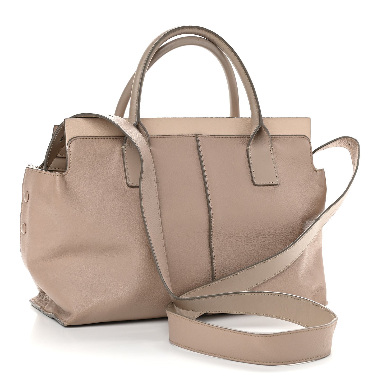 Grained Calfskin Small Cate Satchel Blush