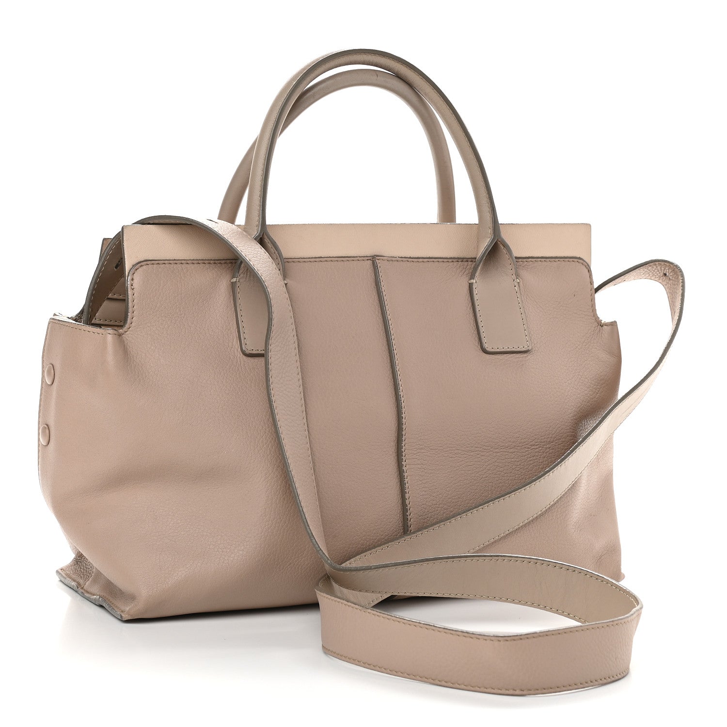 Chloe Grained Calfskin Small Cate Satchel Blush 2 of 10