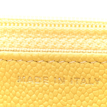 Chanel Caviar Quilted Tiny CC Wallet On Chain WOC Yellow 7 of 12