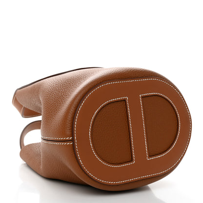 Hermes Taurillon Clemence Swift In-The-Loop 18 Bag Gold 3 of 10