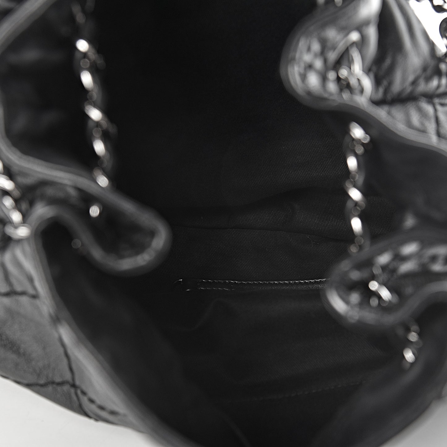 Lambskin Expandable Tote Black