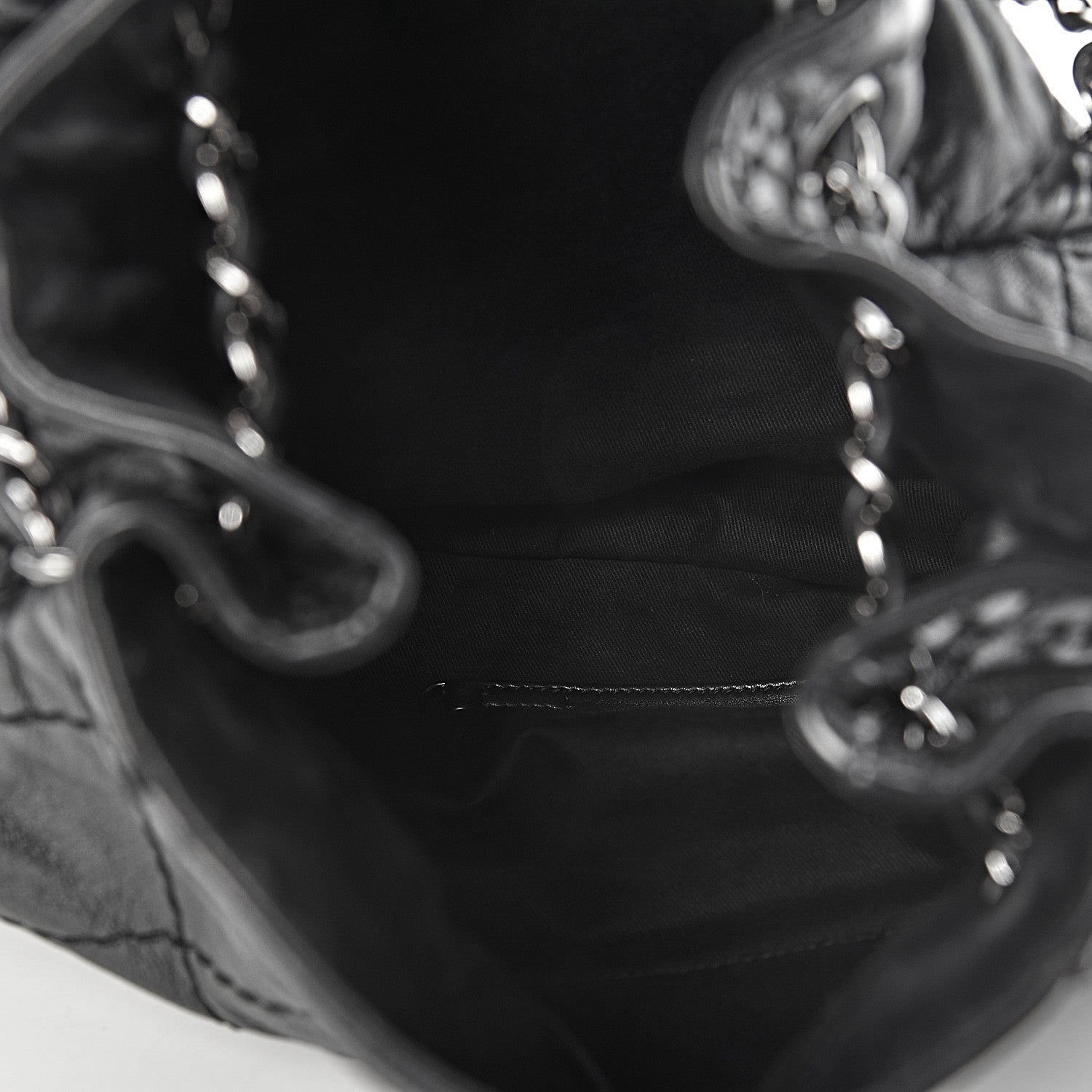 Chanel Lambskin Expandable Tote Black 5 of 10