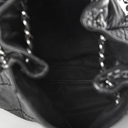 Chanel Lambskin Expandable Tote Black 5 of 10