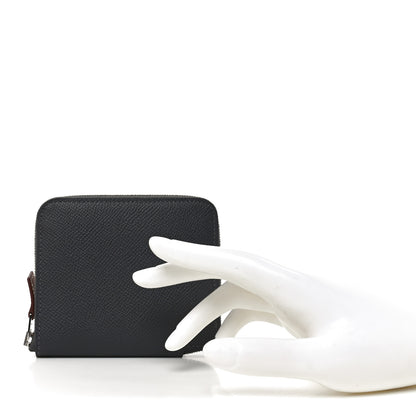 Hermes Epsom Silk'In Compact Wallet Ardoise Brume 2 of 8