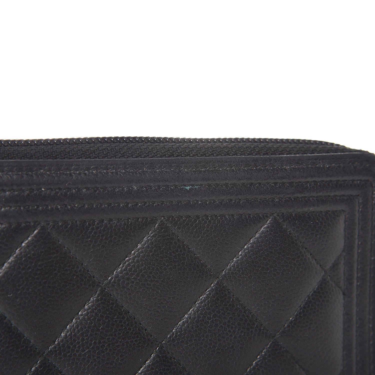 Chanel Caviar Quilted Boy Small Zip Around Wallet So Black 18 of 21