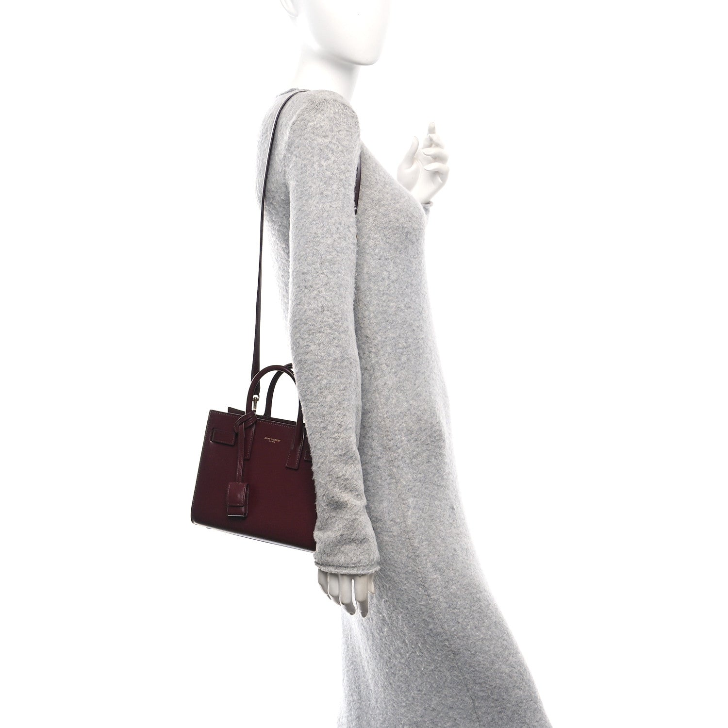 Saint Laurent Calfskin Nano Supple Sac De Jour Red Velvet 2 of 11