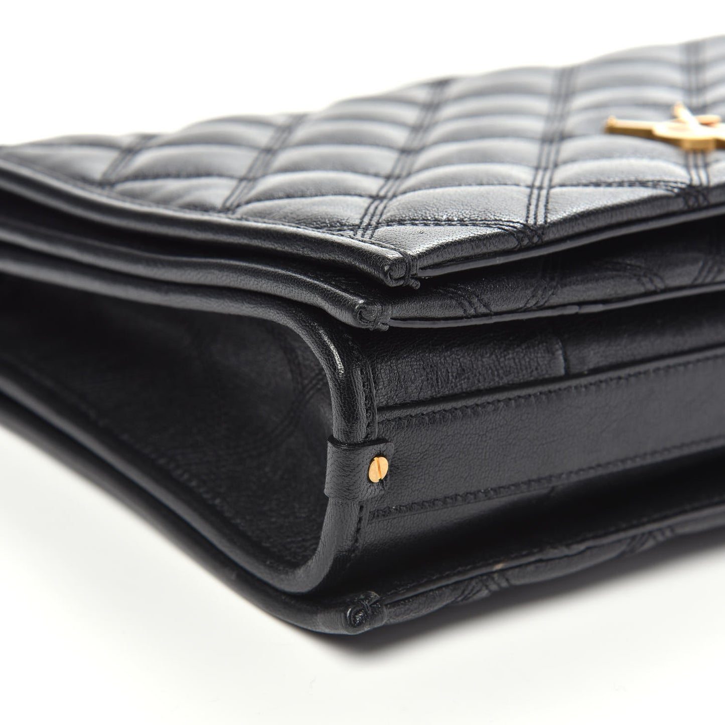 Lambskin Quilted Small Becky Chain Bag Black