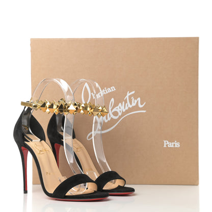 Christian Louboutin Veau Velours Planetava Spike 100 Sandals 36.5 Black 8 of 8
