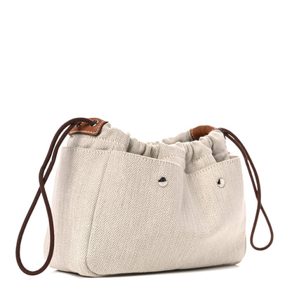 Hermes Canvas Barenia Fourbi 20 PM Pouch Naturel Fauve 3 of 10