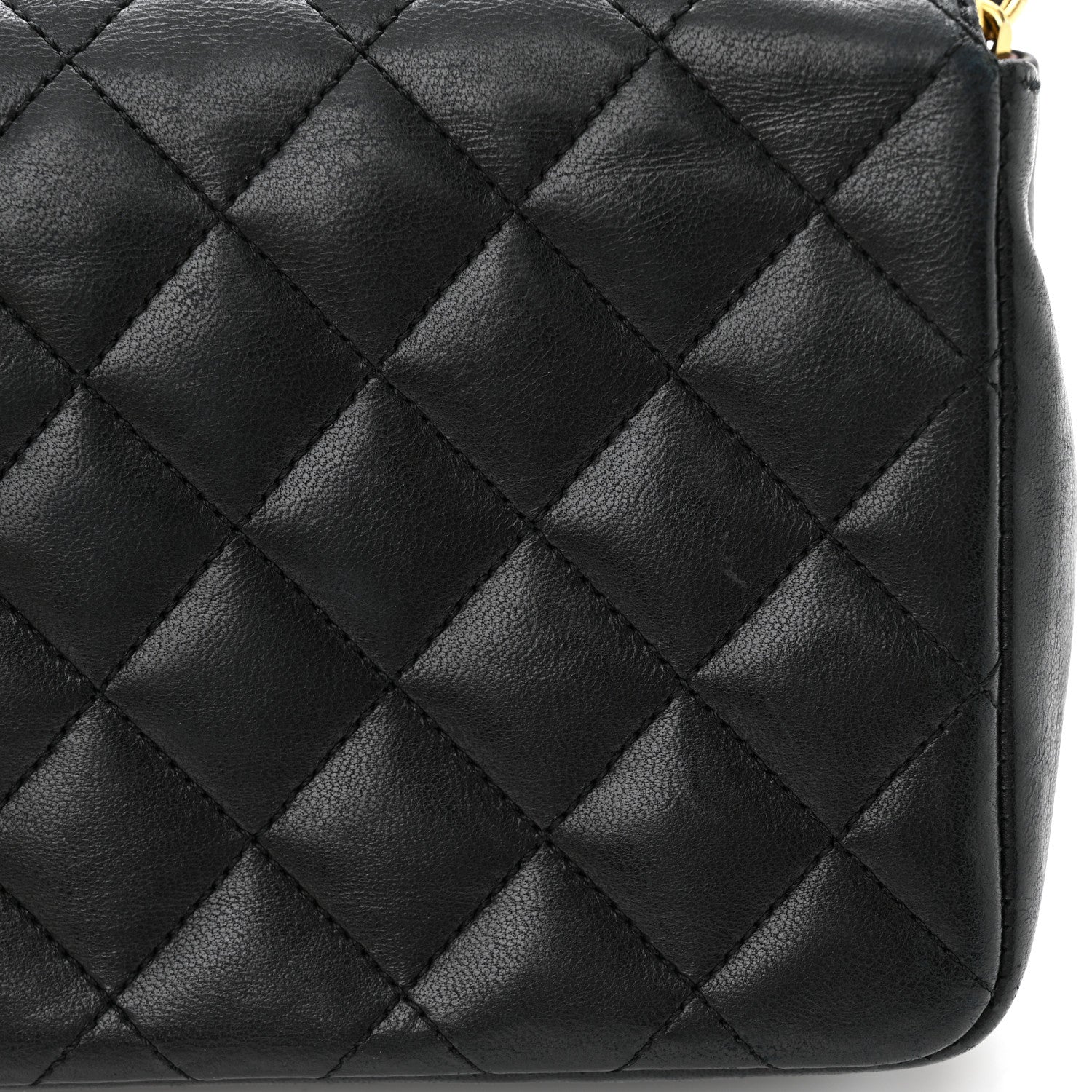 Chanel Lambskin Quilted Mini Rectangular Flap Black 13 of 15