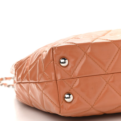 Chanel Vinyl Quilted In The Business North South Tote Orange 17 of 27