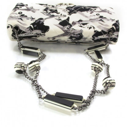 Chanel Canvas Airplane Charm Medium Flap 5 of 10