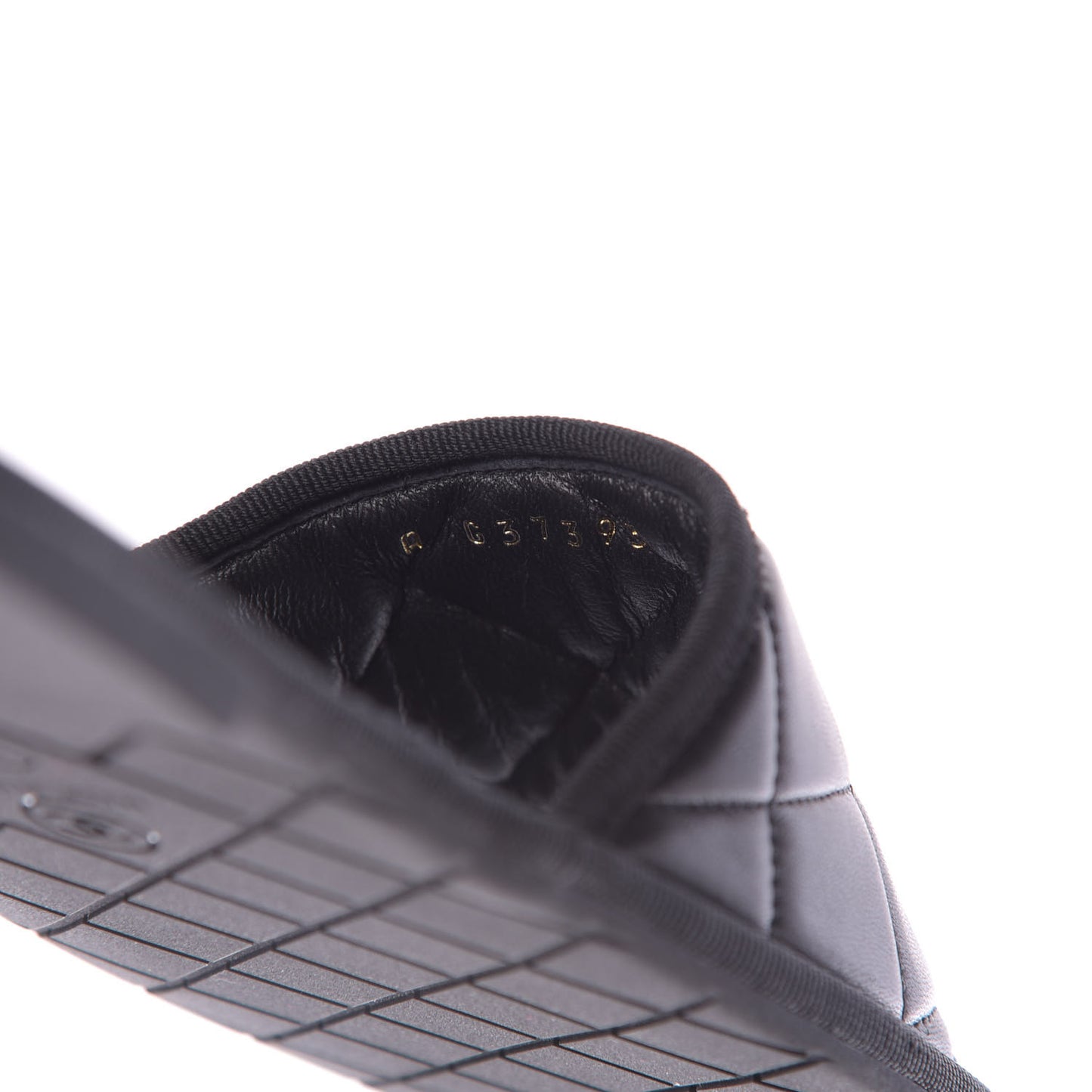 Lambskin CC Flat Mules S Black