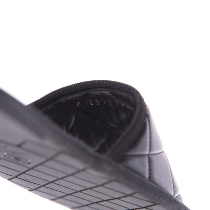 Chanel Lambskin CC Flat Mules S Black 10 of 11