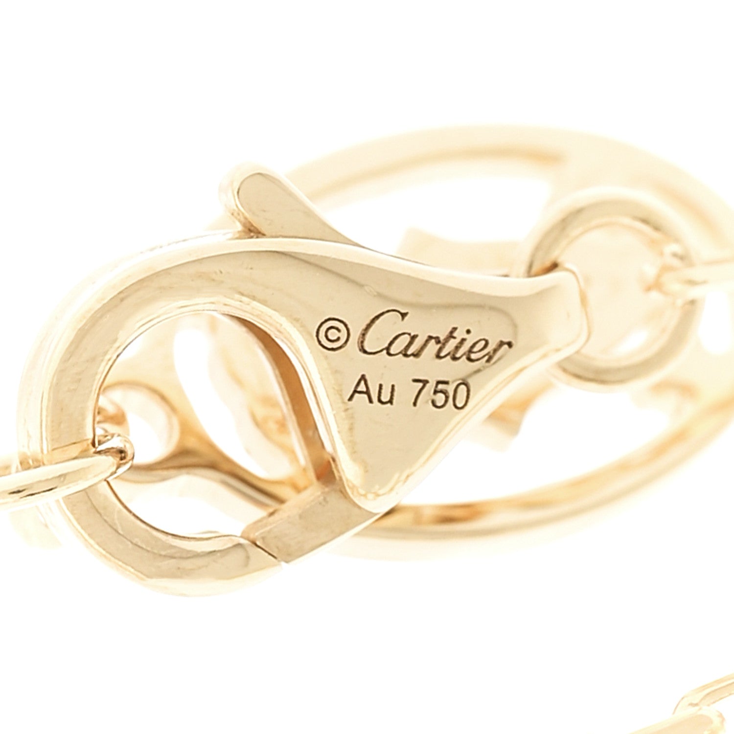 Cartier 18K Yellow Gold Diamond SM D'Amour Bracelet 3 of 4