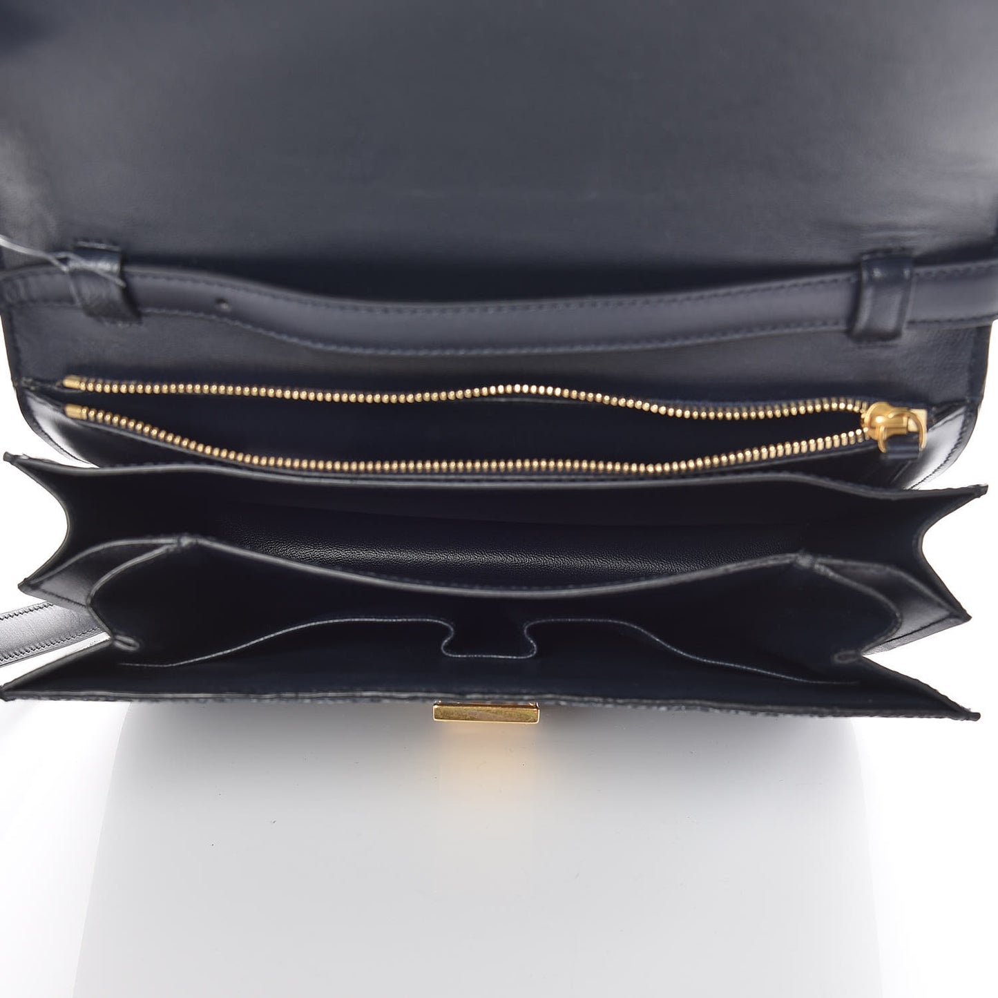 Stingray Medium Classic Box Flap Bag Navy