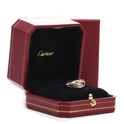 Cartier 18K Pink Yellow White Gold Trinity Ring 52 6 6 of 6