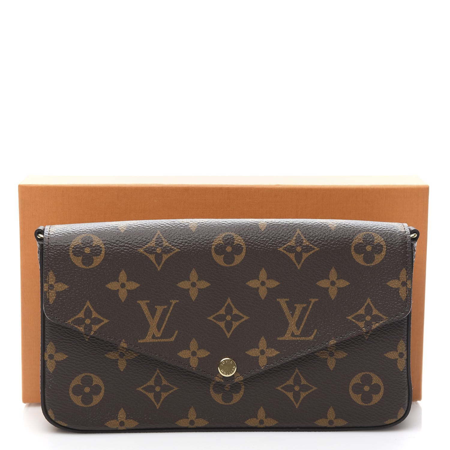 Louis Vuitton Monogram Pochette Felicie Chain Wallet Fuchsia 10 of 10