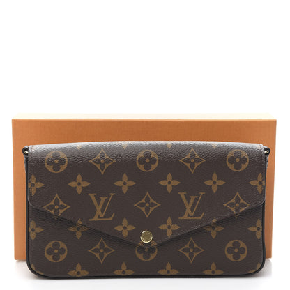 Louis Vuitton Monogram Pochette Felicie Chain Wallet Fuchsia 10 of 10