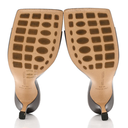 Bottega Veneta Lambskin Stretch Mule Sandals 37.5 Black 5 of 10