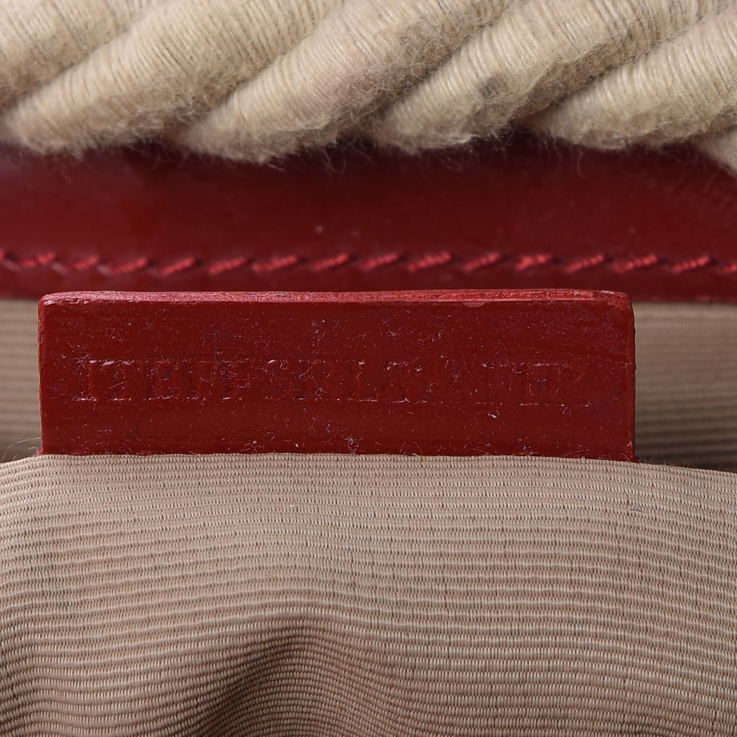 Patent Nova Check Nautical Tote Berry Red